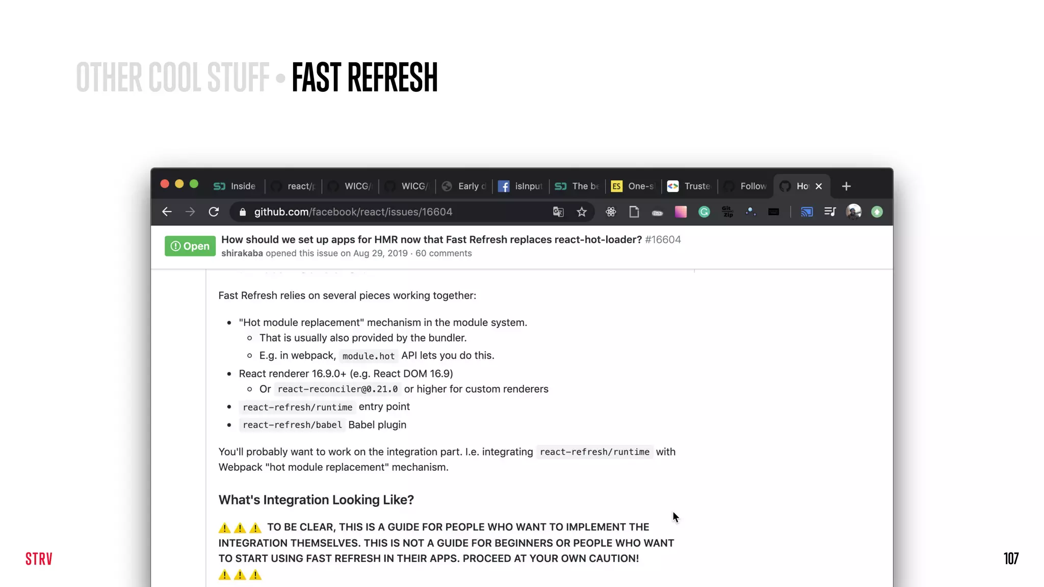107
OTHERCOOLSTUFF• FAST REFRESH
 
