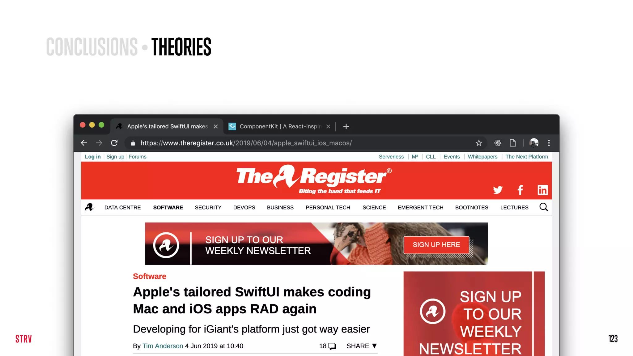 123
CONCLUSIONS• THEORIES
 