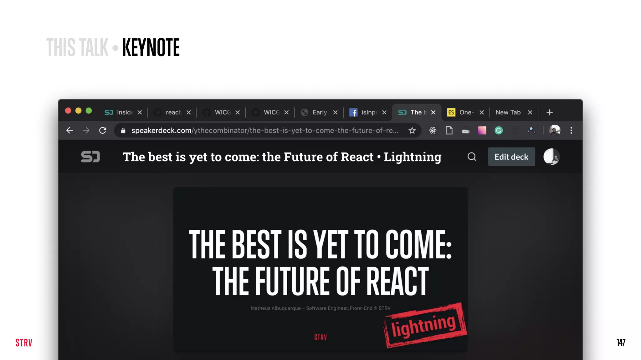 147
THISTALK• KEYNOTE
 