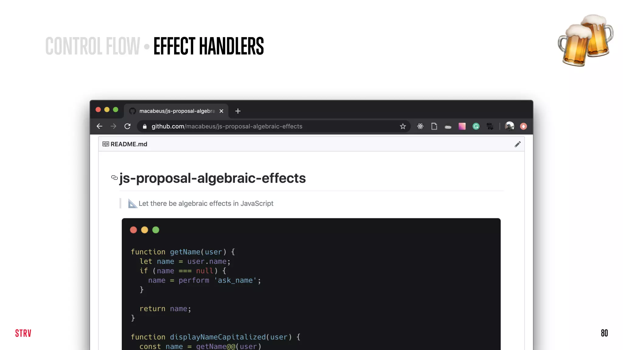 80
CONTROLFLOW•EFFECTHANDLERS
🍻
 