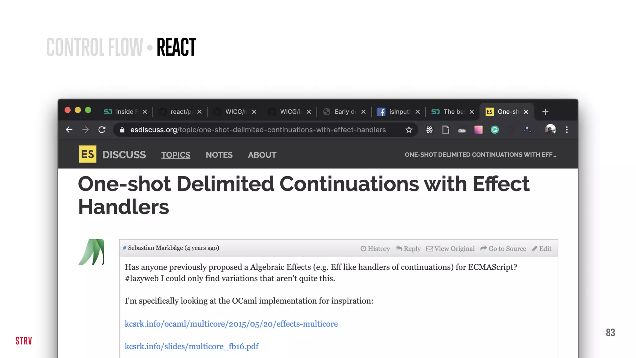 83
CONTROLFLOW•REACT
 