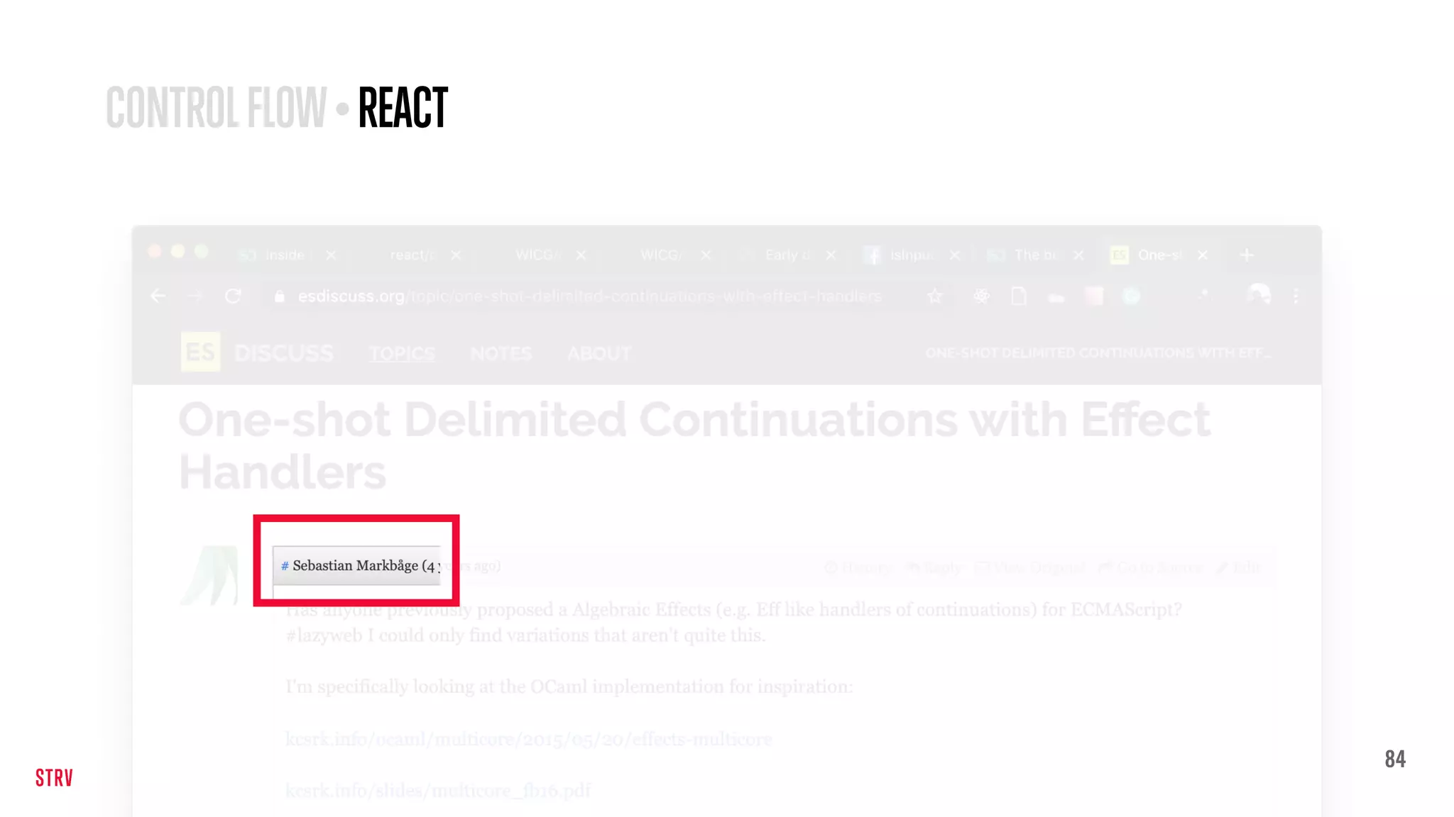 84
CONTROLFLOW•REACT
 