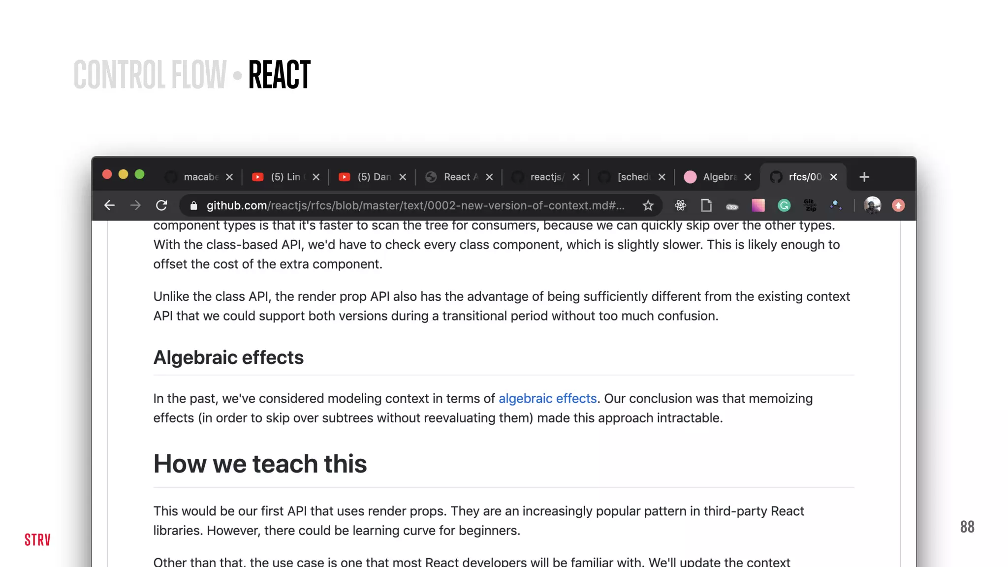 88
CONTROLFLOW•REACT
 