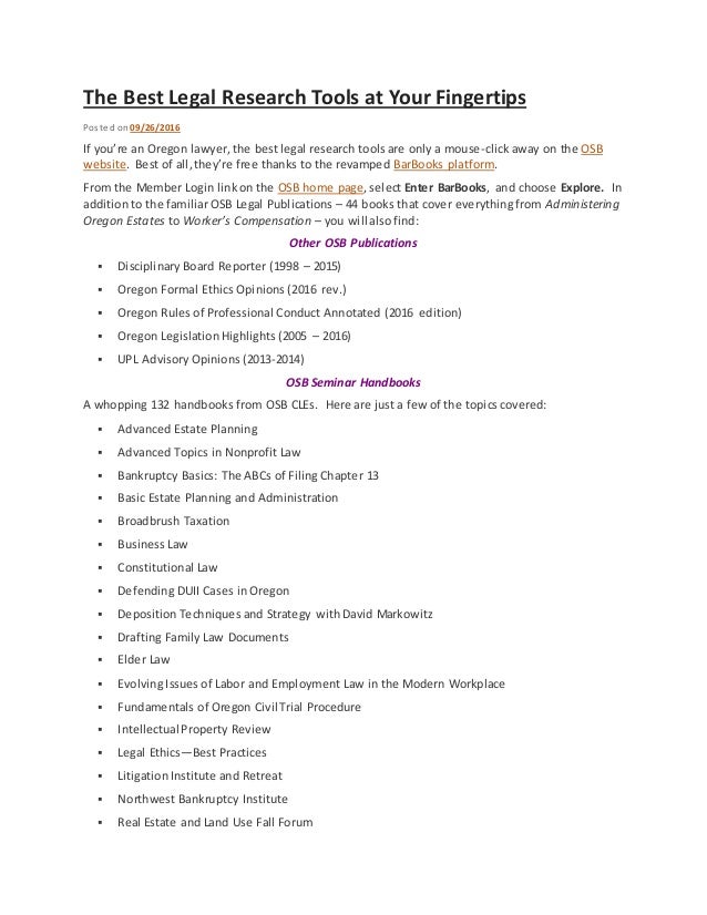The best legal research tools at your fingertips