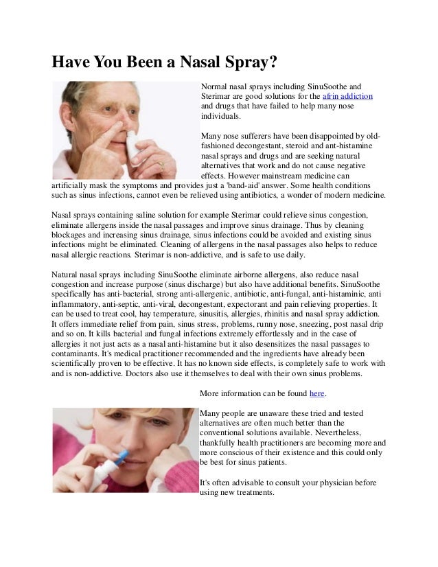 The best natural nasal sprays guidelines from the nose expert