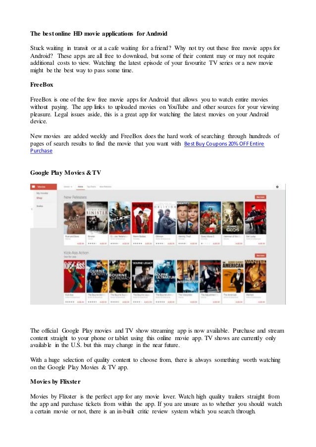 Hd Online Movies App