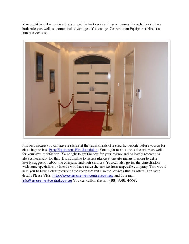 The best party equipment hire joondalup and perth