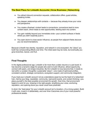 The Best Place for LinkedIn Accounts _ Grow Business _ Networking.docx