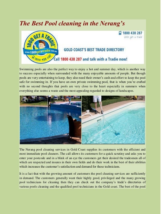 The best pool cleaning in the nerang’s