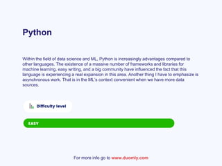The best programming language for Artificial Intelligence and Machine ...