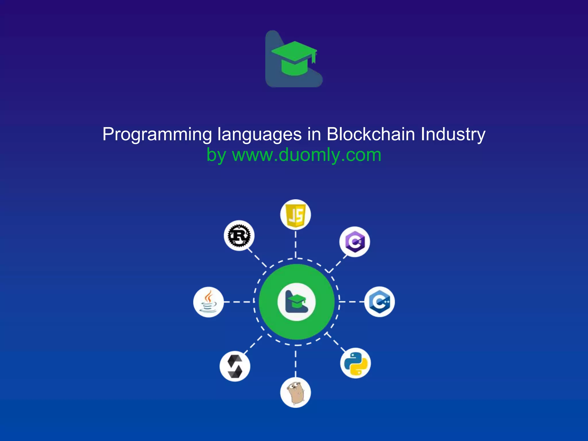 Programming languages in Blockchain Industry by www.duomly.com 