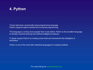 The best programming languages for blockchain | PPT