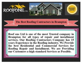 The best roofing contractors in brampton