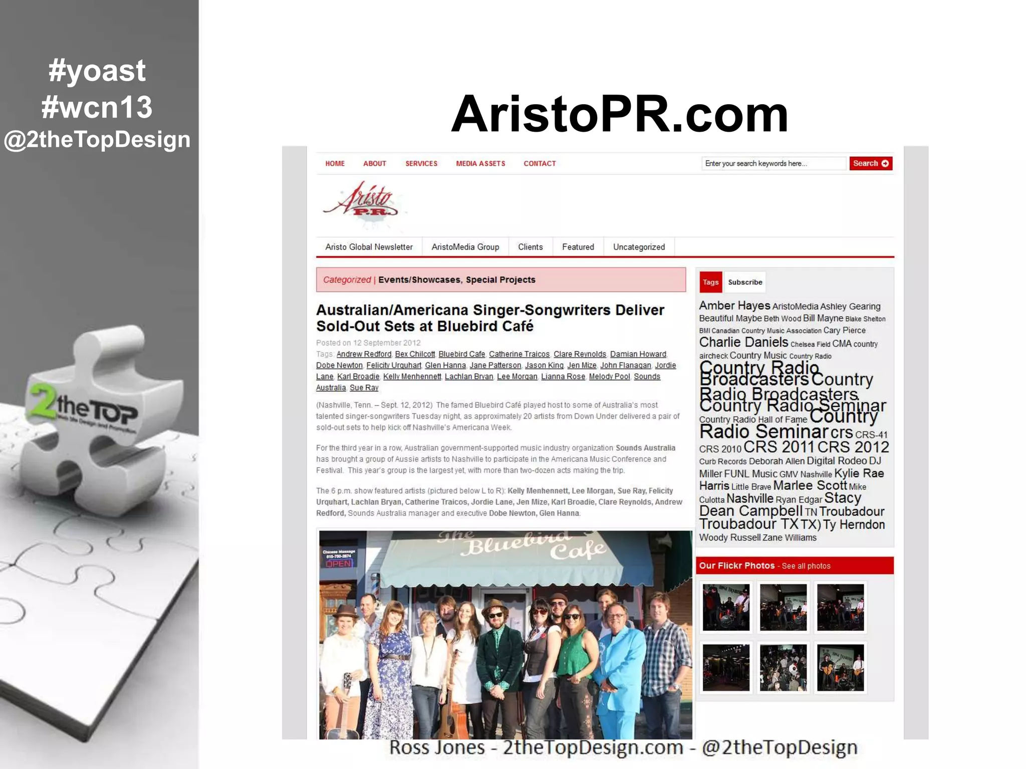 AristoPR.com
#yoast
#wcn13
@2theTopDesign
 