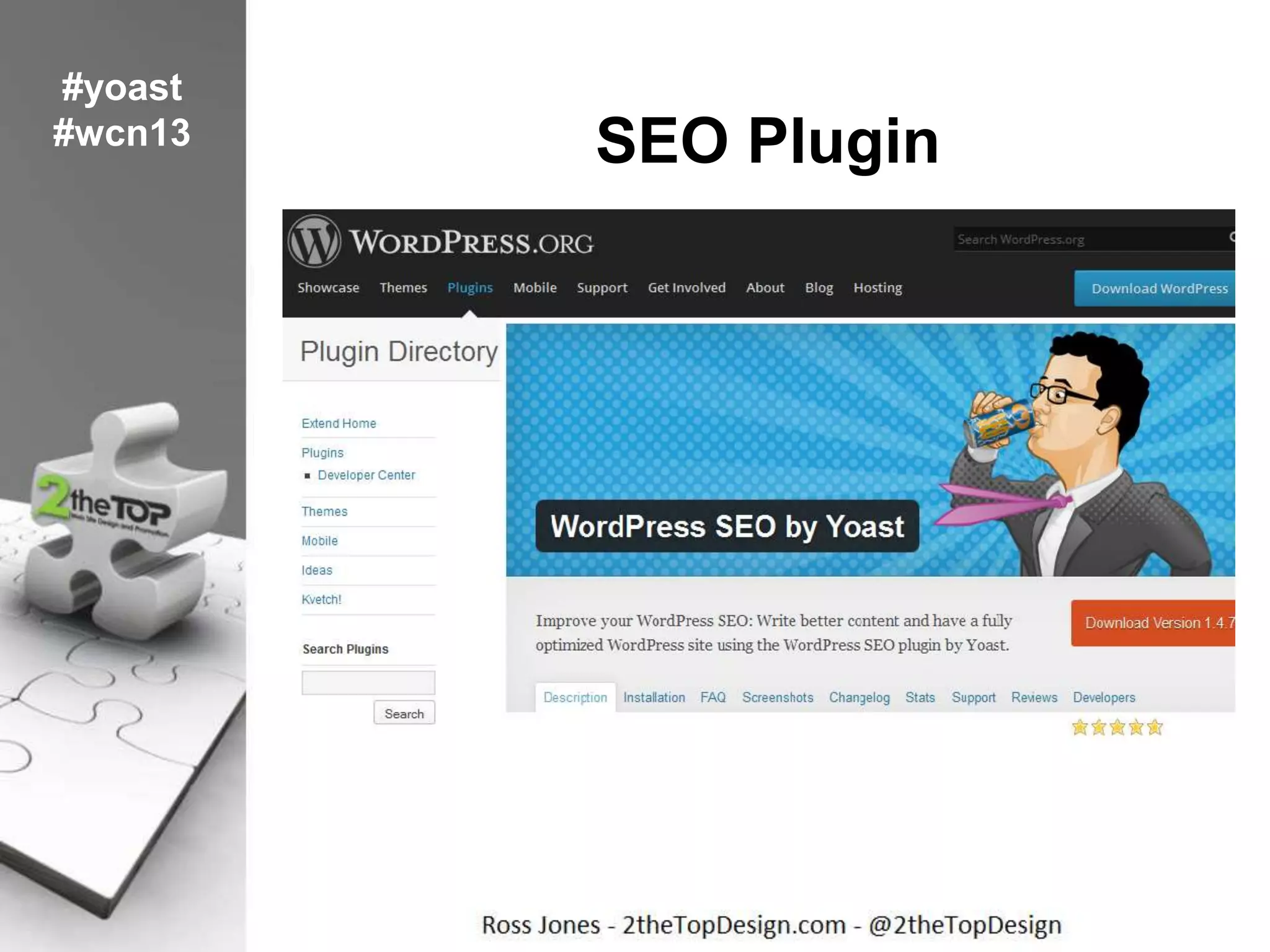 SEO Plugin
#yoast
#wcn13
 
