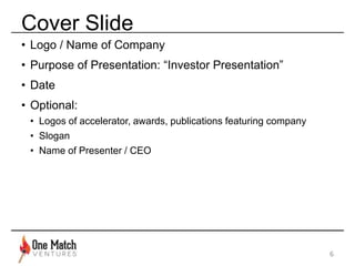 The Best Startup Investor Pitch Deck & How to Present to Angels & Venture Capitalists