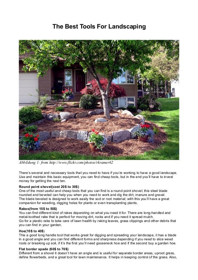 The Best Tools For Modern Landscaping