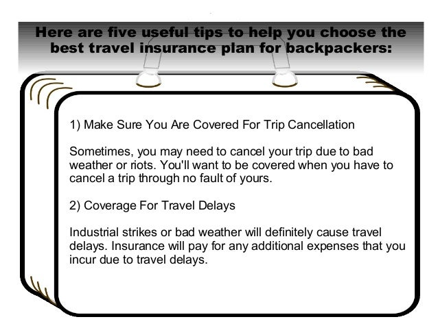 The best travel insurance for backpackers
