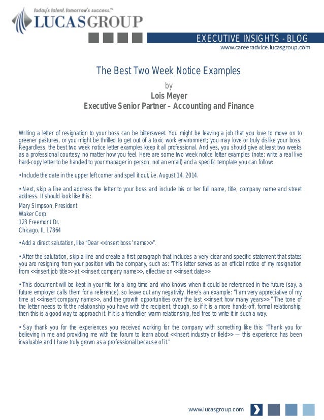 Two Weeks Notice Letter Example from image.slidesharecdn.com