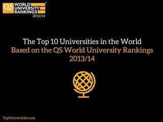 The Top 10 Universities in the World 