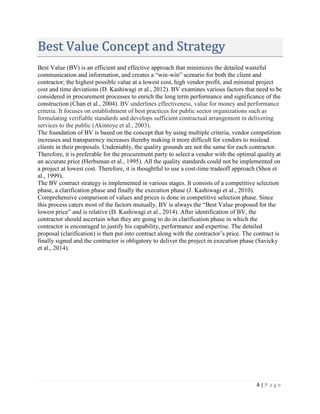 The best value for procurement | PDF