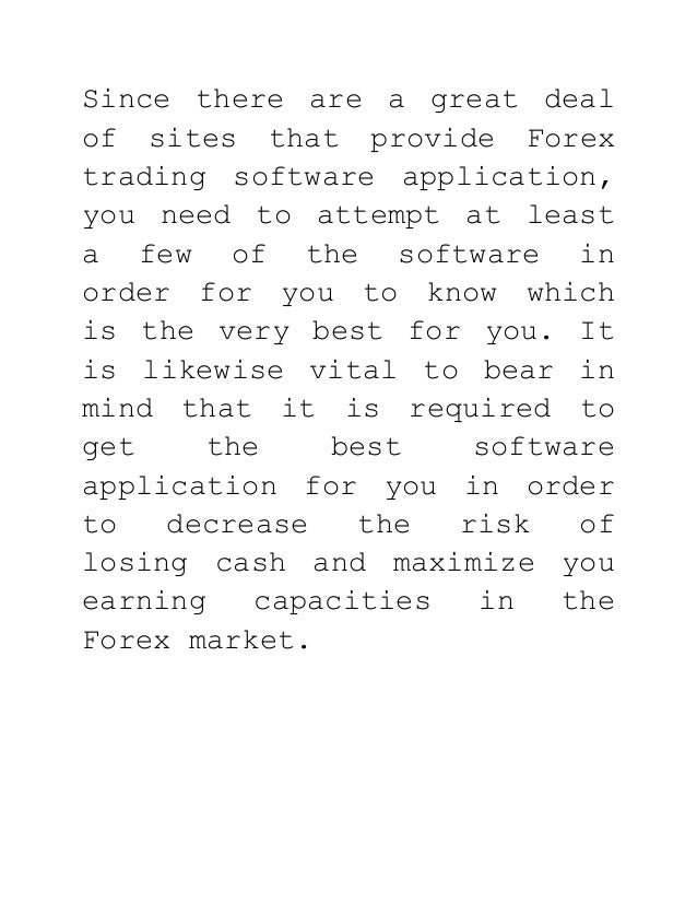 Best forex application