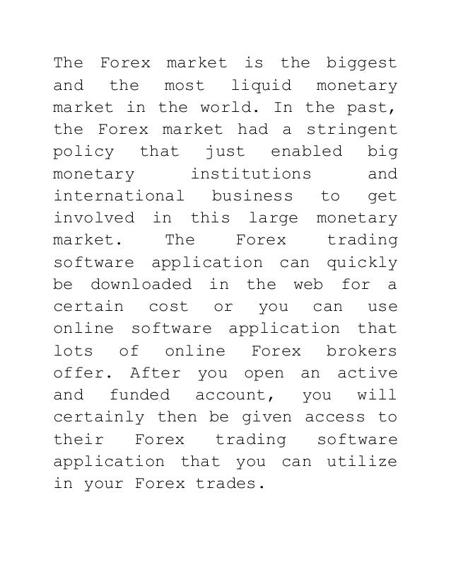 Best forex application