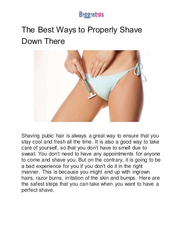 best shaver to shave down there