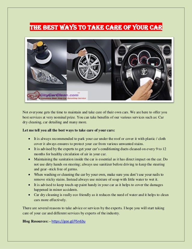Best Way To Dry A Car >> The Best Ways To Take Care Of Your Car Best Way To Dry A Car >> The Best Ways To Take Care Of Your Car