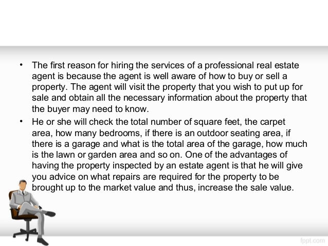 The best way to sell your property - hire a real estate agent - 웹