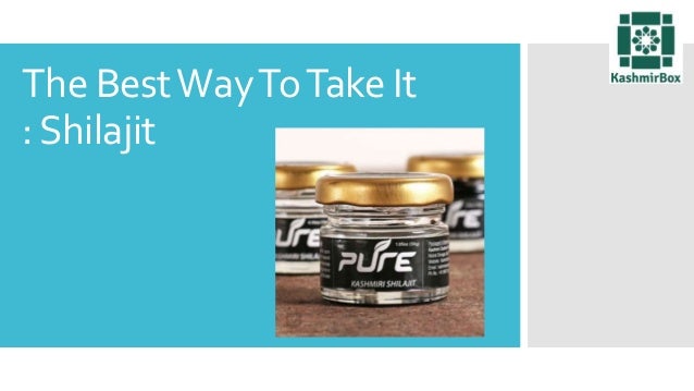 The best way to take it Shilajit