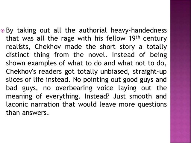chekhov essay questions What different roles do chekhov's female characters play—are they primarily a background feature or a strong presence within his tales how does the author. chekhov essay questions What different roles do chekhov's female characters play—are they primarily a background feature or a strong presence within his tales how does the author.