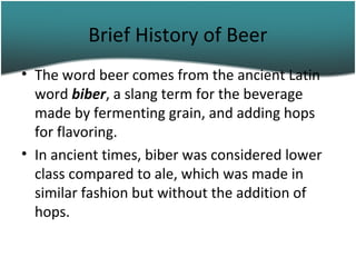Define Bever The beverage industry, yesterday and today | PPT