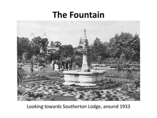 The Fountain




Looking towards Southerton Lodge, around 1933
 