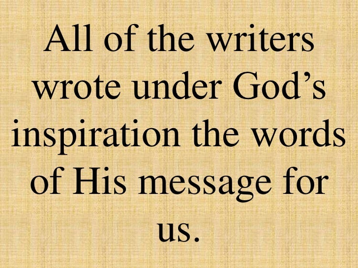 The Bible Gods Holy Word