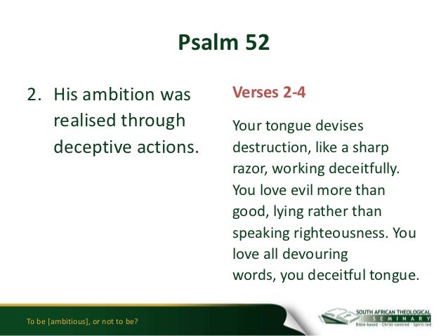 The Bible on Ambition