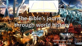The Bible's journey 1
 