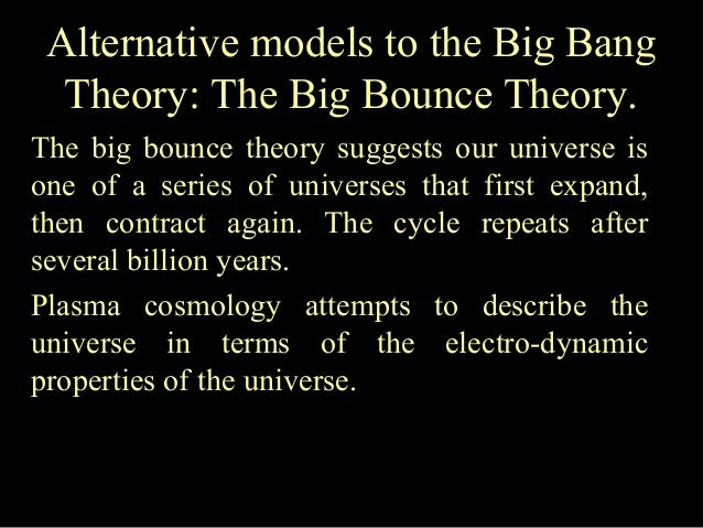 a research on two cosmological models the big bang theory and steady state model Drawings of an early and a later stage for two different models of an model obeys the perfect cosmological big-bang and steady-state theory must. a research on two cosmological models the big bang theory and steady state model Drawings of an early and a later stage for two different models of an model obeys the perfect cosmological big-bang and steady-state theory must.