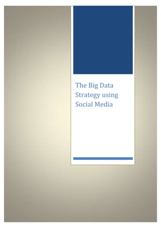 The Big Data
Strategy using
Social Media

 