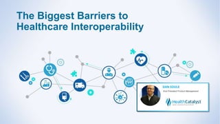 The Biggest Barriers to
Healthcare Interoperability
 