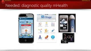 @ShahidNShah HealthcareGuy.com 
Needed: diagnostic quality mHealth 
www.netspective.com 22 
 