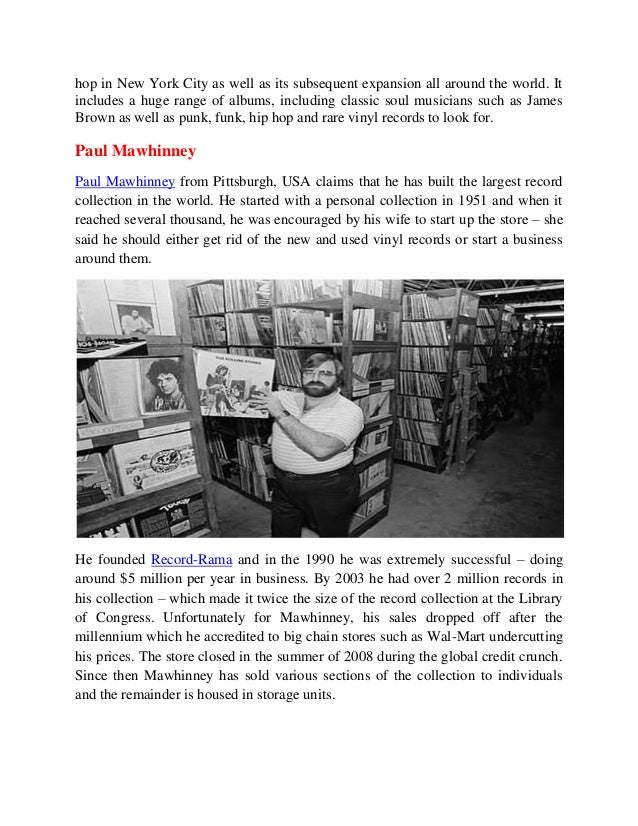 The biggest vinyl record collections in the world