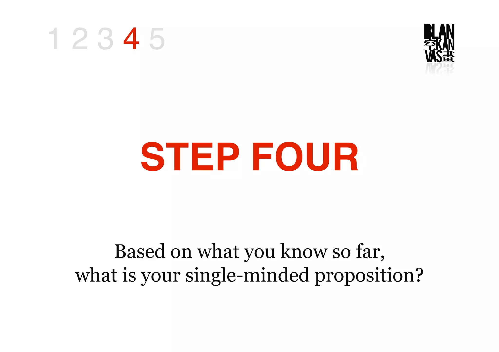 The Big Idea in 5 Steps