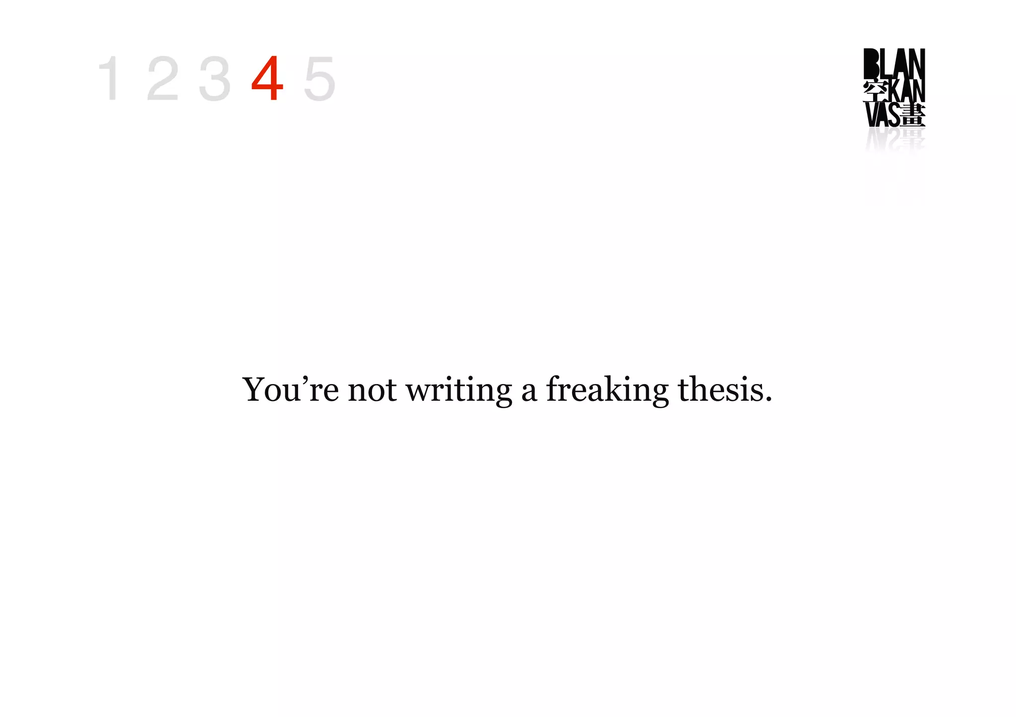 The Big Idea in 5 Steps