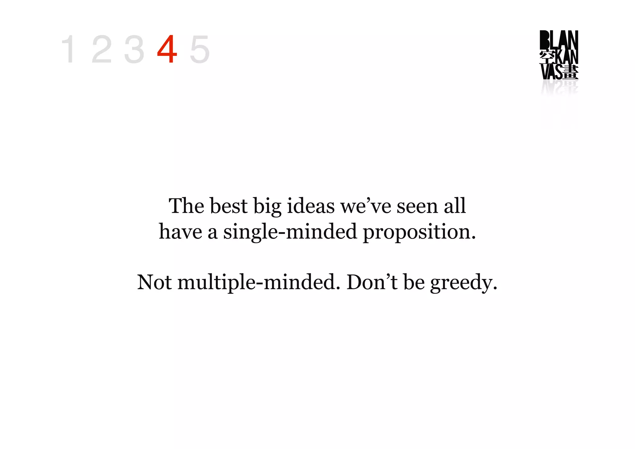 The Big Idea in 5 Steps