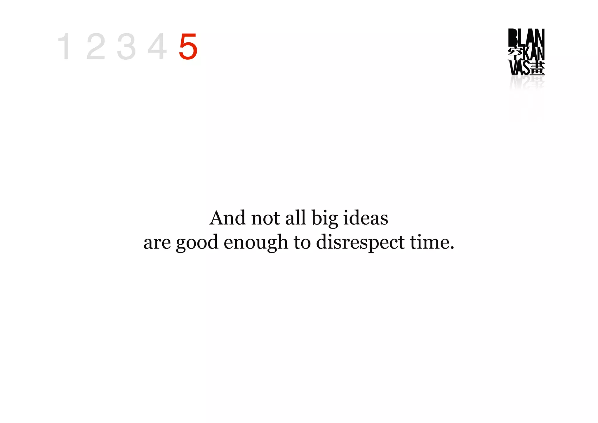 The Big Idea in 5 Steps