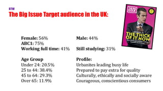 BTW
The Big Issue Target audience in the UK:
 