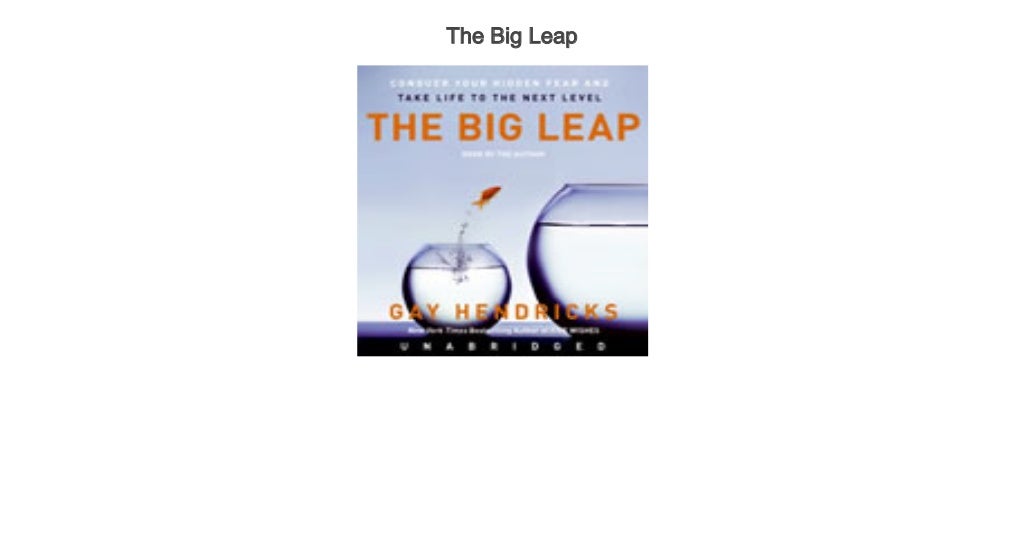 The Big Leap Stream The Big Leap Audiobook Online Streaming