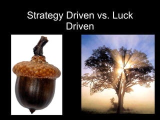 Strategy Driven vs. Luck Driven 