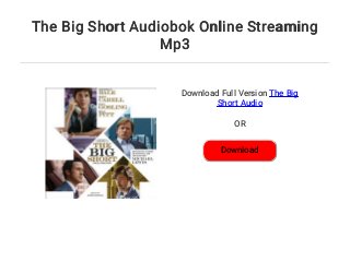 The Big Short Audiobok Online Streaming Mp3